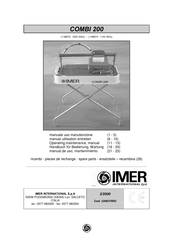 IMER 1188074 Operating & Maintenance Manual