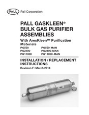 Pall GASKLEEN PG11000 Installation And Replacement Instructions