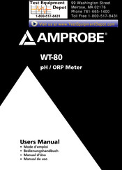 Test Equipment Depot AMPROBE WT-80 User Manual