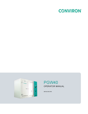 Conviron PGW40 Operator's Manual