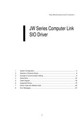 Sharp JW100H Series Connection Manual