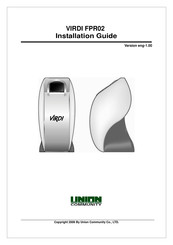 Union Community VIRDI FPR02 Installation Manual