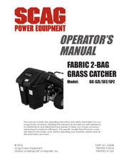 Scag Power Equipment GC-SZL Operator's Manual