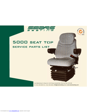 Sears Seat Top 5000 Service Parts List
