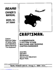 Craftsman 247.780890 Owner's Manual