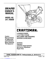 Sears Craftsman 247.795850 Owner's Manual