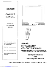 Sears 274.43948590 Series Owner's Manual