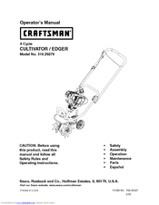 Craftsman 316.29270 Operator's Manual
