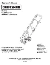Craftsman C459.627020 Operator's Manual
