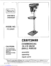 Sears Craftsman 113.24611 Owner's Manual