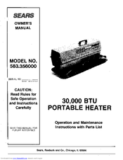 Sears 583.356 Owner's Manual
