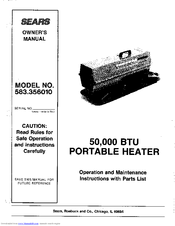 Sears 583.35601 Owner's Manual