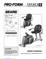 ProForm 990 S User Manual