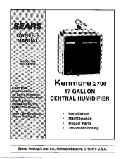 Kenmore 2700 Owner's Manual