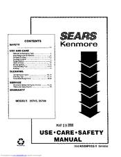 Kenmore KENMORE 36749 Use & Care Manual