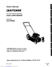Craftsman 247.37035 Owner's Manual