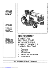 Craftsman 917.25446 Owner's Manual