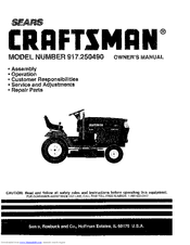 Craftsman 917.250490 Owner's Manual