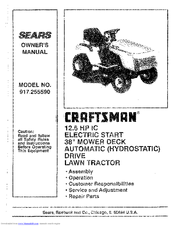 Craftsman 917.25559 Owner's Manual