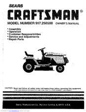 Craftsman 917.256500 Owner's Manual