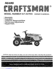 Craftsman 917.257590 Owner's Manual