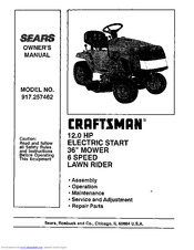 Craftsman 917.257462 Owner's Manual