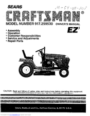 Craftsman 917.259530 Owner's Manual