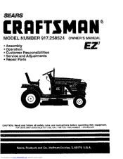 Craftsman 917.258524 Owner's Manual