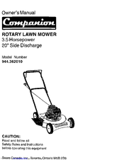 Companion 944.36201 Owner's Manual