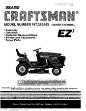 Craftsman EZ3 917.256543 Owner's Manual