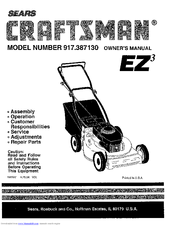 Craftsman EZ3 917.38713 Owner's Manual