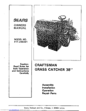 Craftsman 917.249391 Owner's Manual