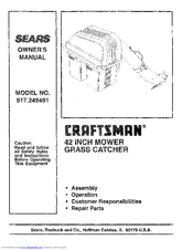 Craftsman 917.249491 Owner's Manual