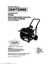 Craftsman 580.768050 Operator's Manual