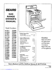 Sears 75171 Owner's Manual