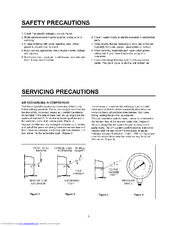 Sears GR-151SPF Servicing Precautions