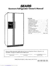 Kenmore KENMORE 53475 Owner's Manual