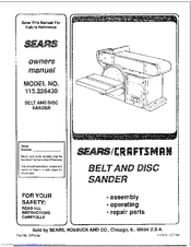 Craftsman 113.22643 Owner's Manual