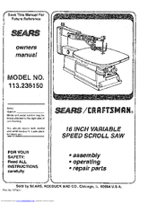 Craftsman 113.236150 Manuals | ManualsLib