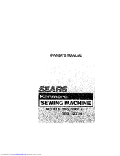 Kenmore 385. 12714 Owner's Manual