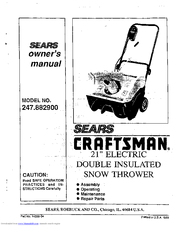 Craftsman 247.882900 Owner's Manual
