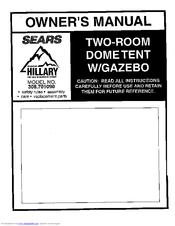 Sears 308.70109 Owner's Manual