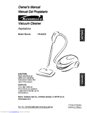 Kenmore 2621 - Canister Vacuum Owner's Manual