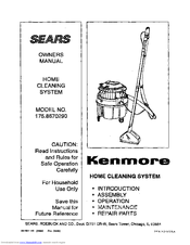 Kenmore 175.867029 Owner's Manual