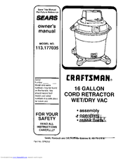 Craftsman Craftsman 113.177035 Owner's Manual