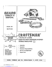 Craftsman 580.75133 Owner's Manual