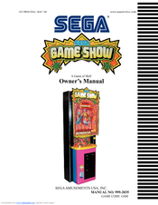Sega GAME SHOW Owner's Manual
