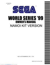 Sega WORLD SERIES '99 Owner's Manual