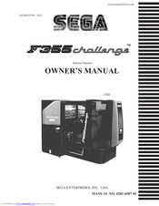 Sega challenge F355 Owner's Manual