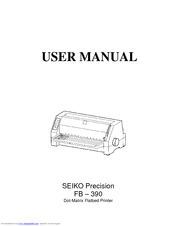 Seiko FB  390 User Manual